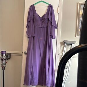 AZAZIE Elegant Tahiti Purple  bridesmaid Evening Gown